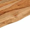 Seinähylly 100x20x3,8 cm suorakaide täysi akasiapuu elävä reuna (70276)