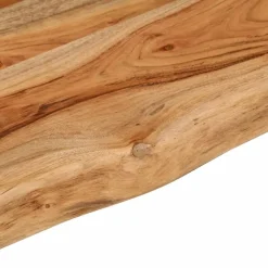 Seinähylly 100x20x3,8 cm suorakaide täysi akasiapuu elävä reuna (70276)