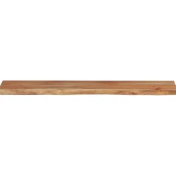 Seinähylly 100x20x3,8 cm suorakaide täysi akasiapuu elävä reuna (70276)