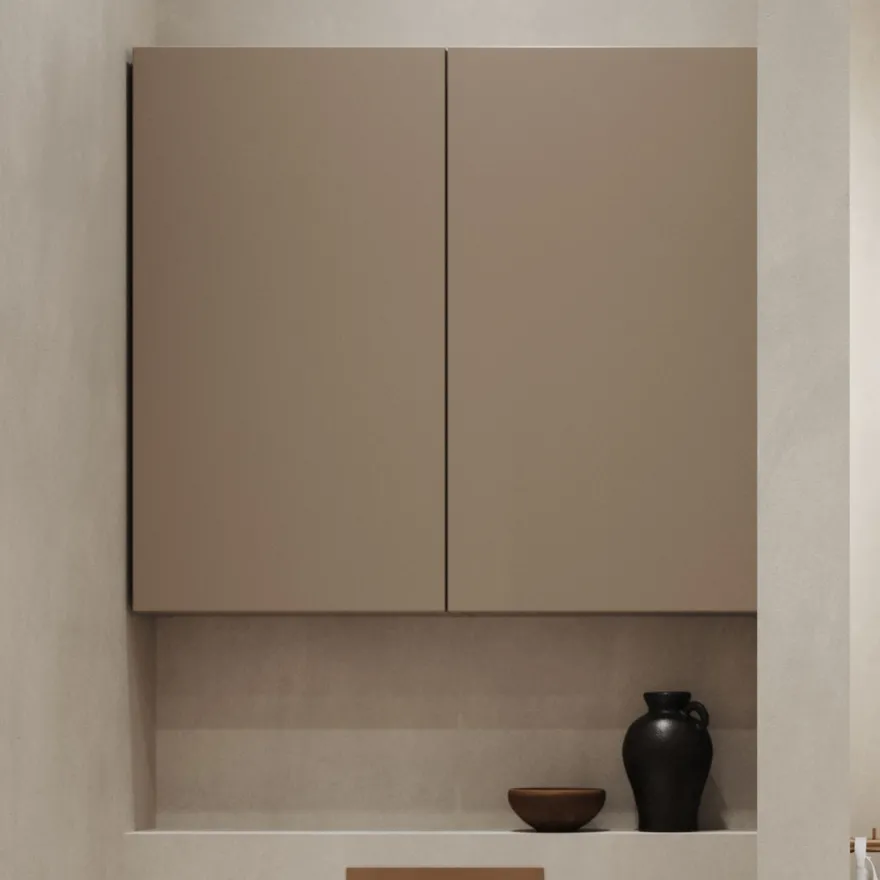 Seinäkaappi INR Solid 40/15, 400x142mm, 2 hyllyä, eri vaihtoehtoja