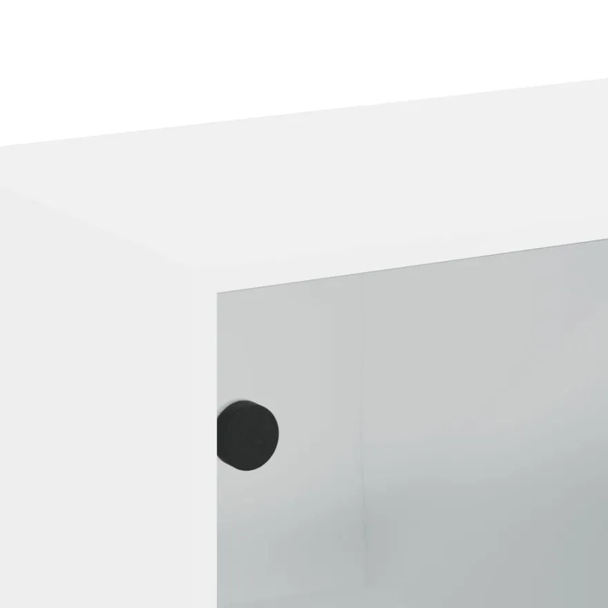 Seinäkaappi lasiovilla, 68,5x37x35 cm, eri värejä ja pakkauskokoja (32681)