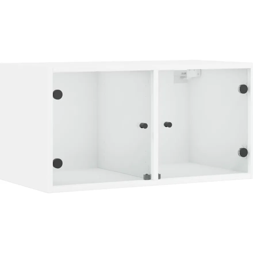Seinäkaappi lasiovilla, 68,5x37x35 cm, eri värejä ja pakkauskokoja (32681)