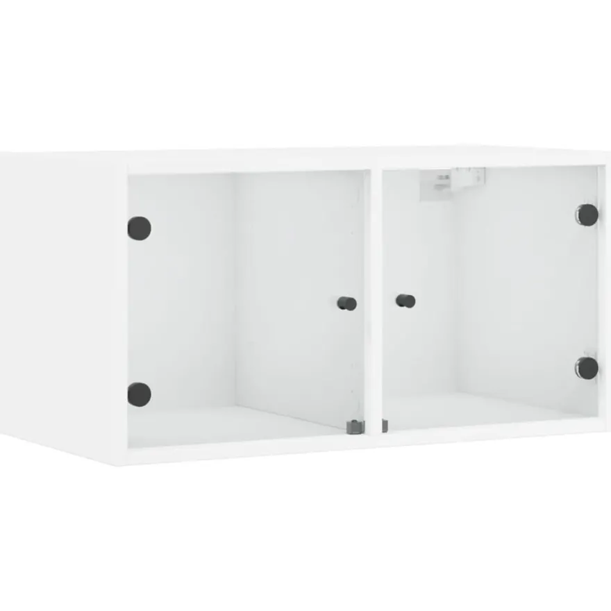 Seinäkaappi lasiovilla, 68,5x37x35 cm, eri värejä ja pakkauskokoja (32681)