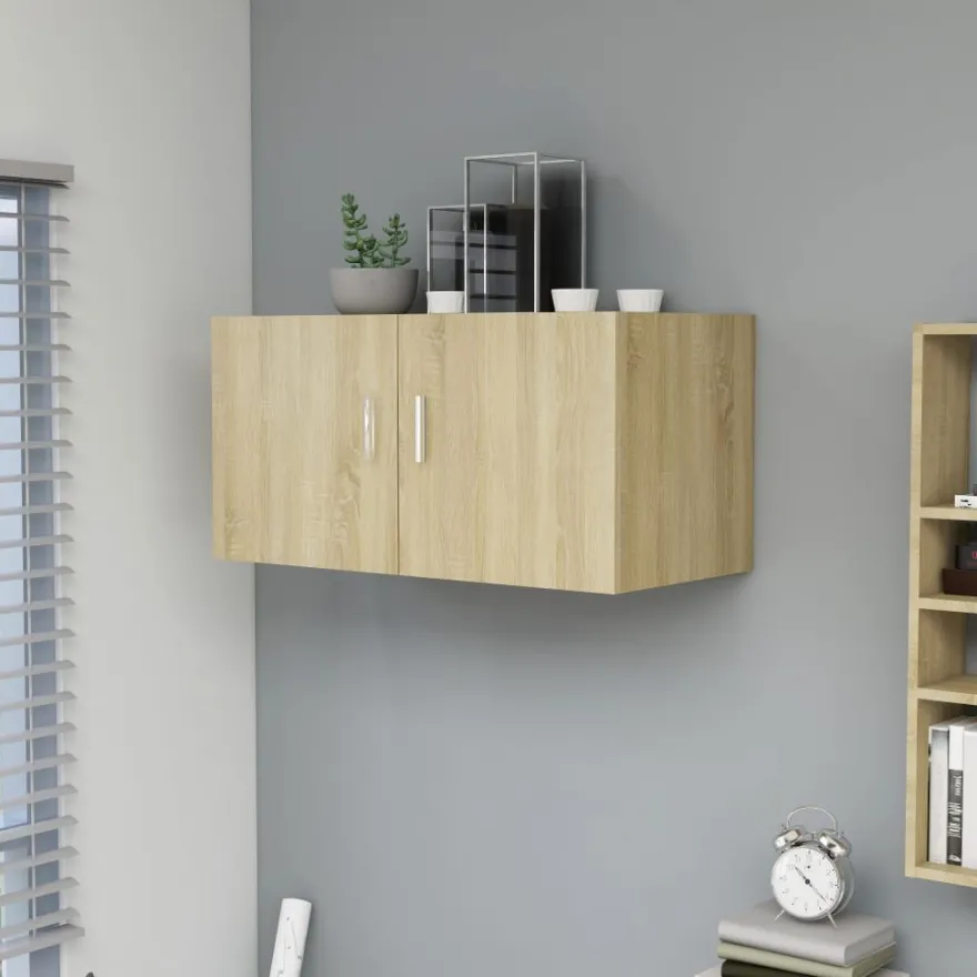 Seinäkaappi sonoma tammi 80x39x40 cm lastulevy