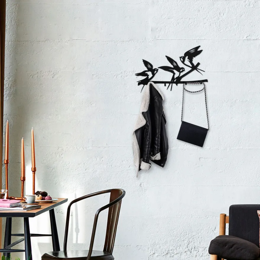 Seinänaulakko Linento Furniture Kuslar, musta