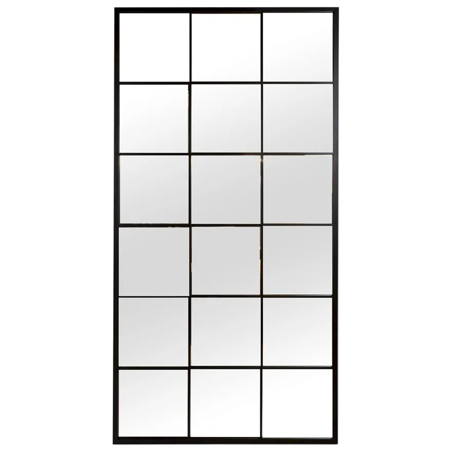 Seinäpeili Home4You Simone, 90x180cm, musta