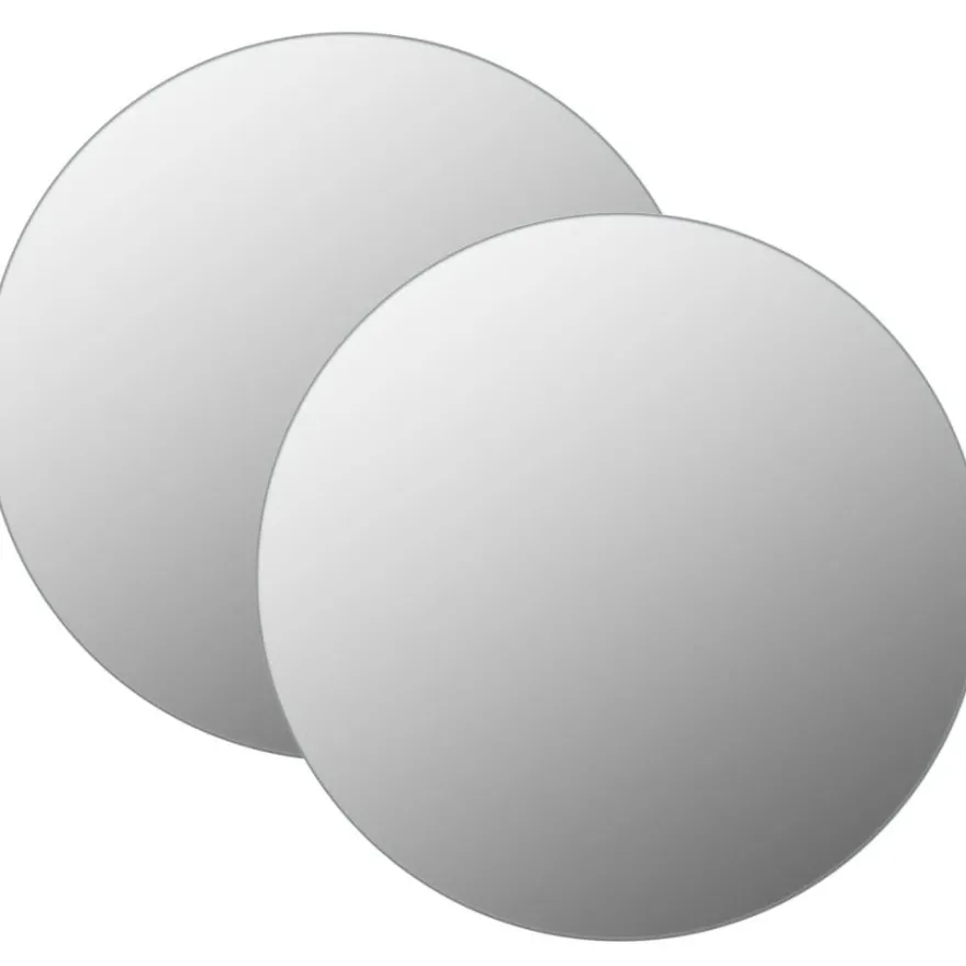 Seinäpeilit 2 kpl 70 cm pyöreä lasi