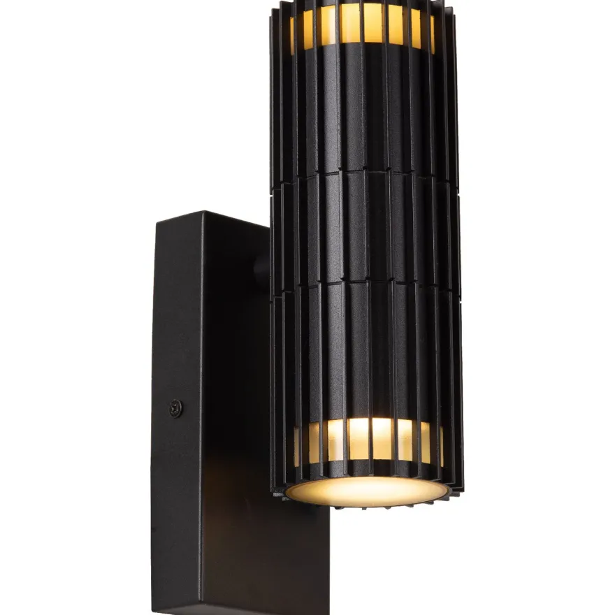 Seinäspotti Lucide Timbala, 7x11.3x22.2cm, IP44, musta