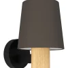 Seinävalaisin Eglo Edale, 40W, 15x19,5cm, cappuccino/puu