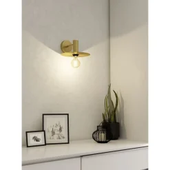 Seinävalaisin Eglo Escandell, E27, 40W, IP20, messinki