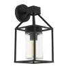 Seinävalaisin Eglo Trecate, 60W, 160x355x130mm, E27, IP44, musta/kirkas