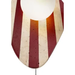 Seinävalaisin Linento Lighting Band beige/valkoinen/punainen