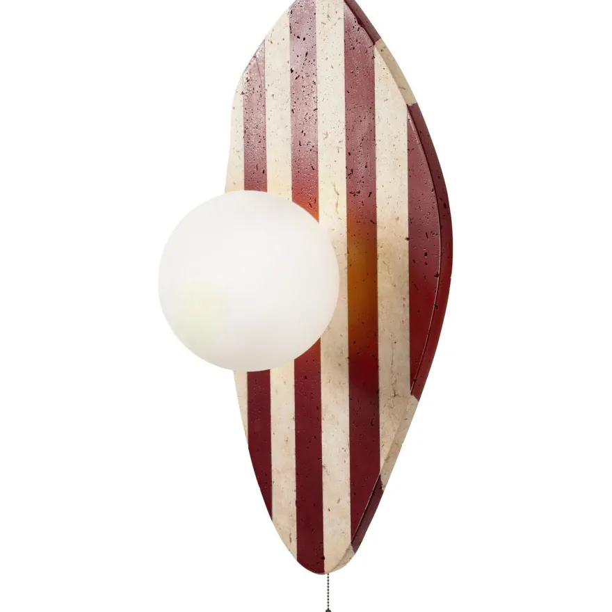 Seinävalaisin Linento Lighting Band beige/valkoinen/punainen
