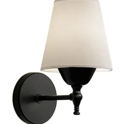Seinävalaisin Linento Lighting 242014, ø13cm, E27, max. 40W, IP20, kerma/musta