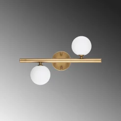 Seinävalaisin Linento Lighting Domino, 2-osainen, kulta
