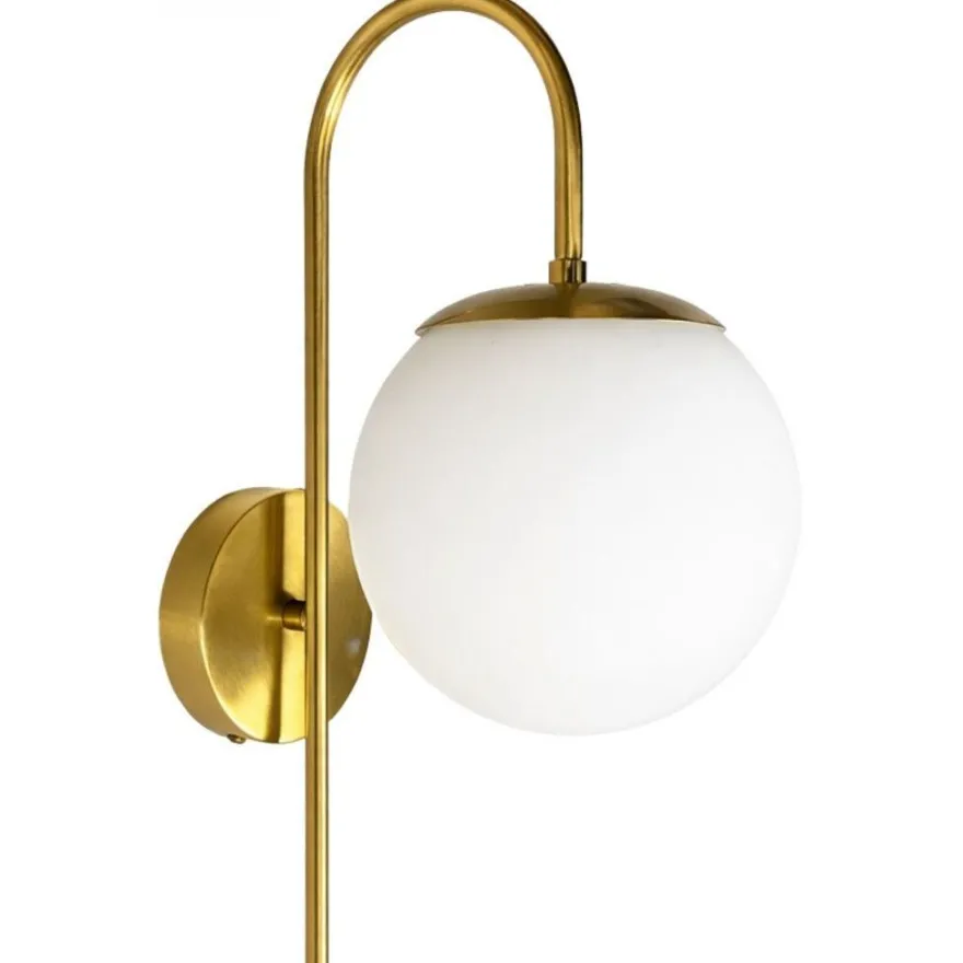 Seinävalaisin Linento Lighting 242432 kulta/valkoinen