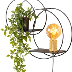 Seinävalaisin Lucide Circle, 14x43cm, IP20, musta