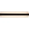 Seinävalaisin Lucide Wanda, 10.2x45cm, IP44, 15W, musta