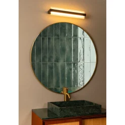 Seinävalaisin Lucide Wanda, 10.2x45cm, IP44, 15W, musta