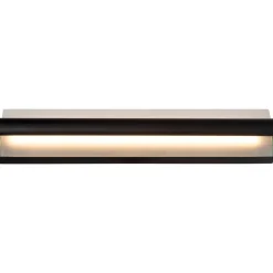 Seinävalaisin Lucide Wanda, 10.2x45cm, IP44, 15W, musta