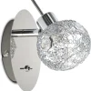 Seinävalaisin Sessak Catalina S9712-1K, 13x8cm, metalli, kromi/peili