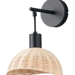 Seinävalaisin Trio Calvi E14 mattamusta/luonnollinen väri