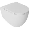 Seinä-WC-istuin Interia Infinity Rimless, huuhtelukaulukseton, valkoinen