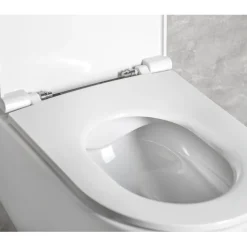 Seinä-WC-istuin Interia Infinity Rimless, huuhtelukaulukseton, valkoinen