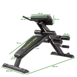 Selkä- ja vatsapenkki Tunturi CT80 Core Trainer, kokoontaitettava, max.150kg