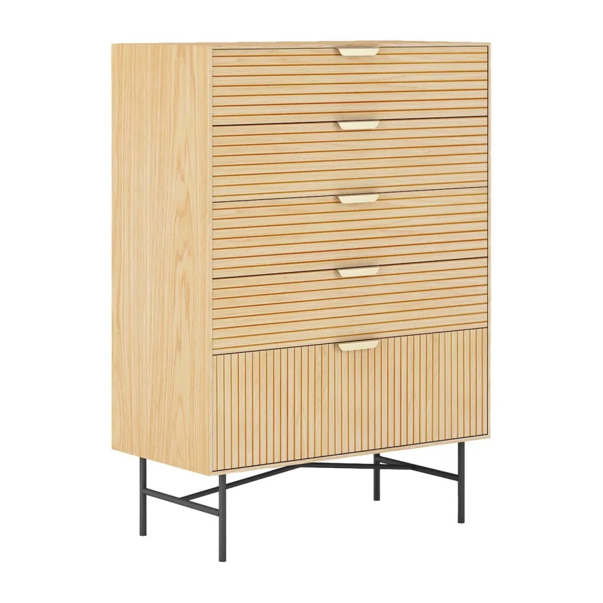 Senkki Home4You Bassel 80x40x114cm, beige