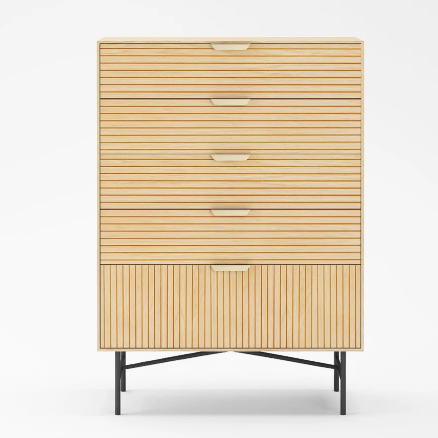 Senkki Home4You Bassel 80x40x114cm, beige