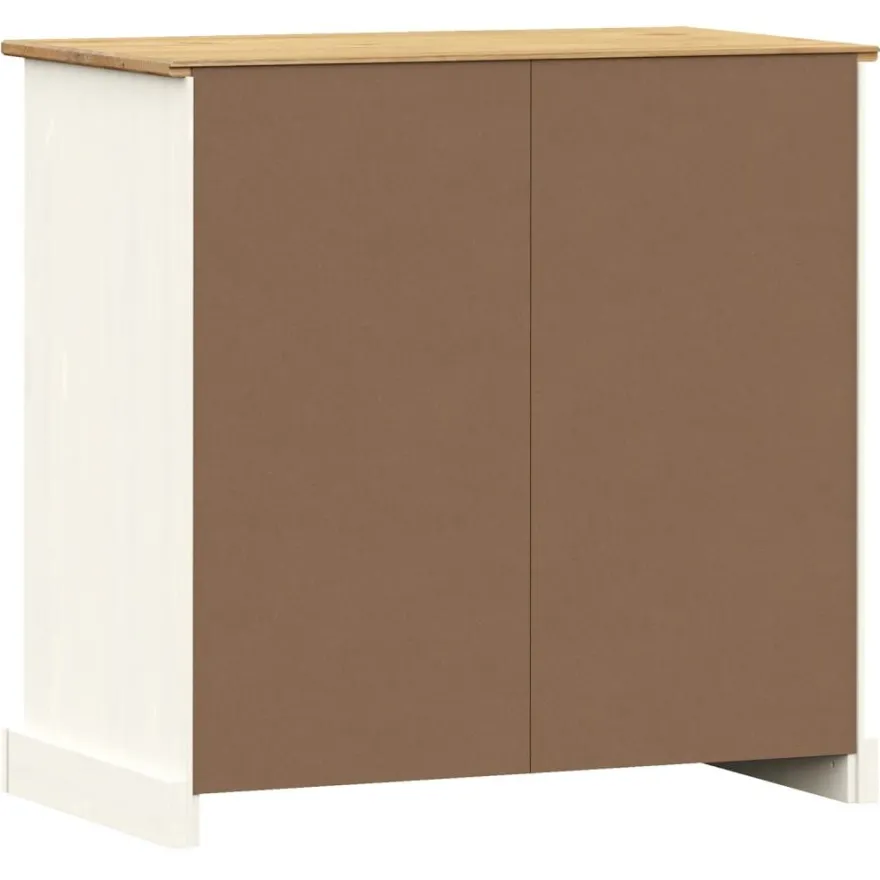 Senkki laatikoilla VIGO 78x40x75 cm valkoinen täysi mänty (53200)