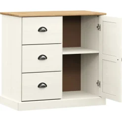 Senkki laatikoilla VIGO 78x40x75 cm valkoinen täysi mänty (53200)