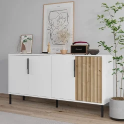 Senkki Linento Furniture Callia, 150x75cm, valkoinen/ruskea