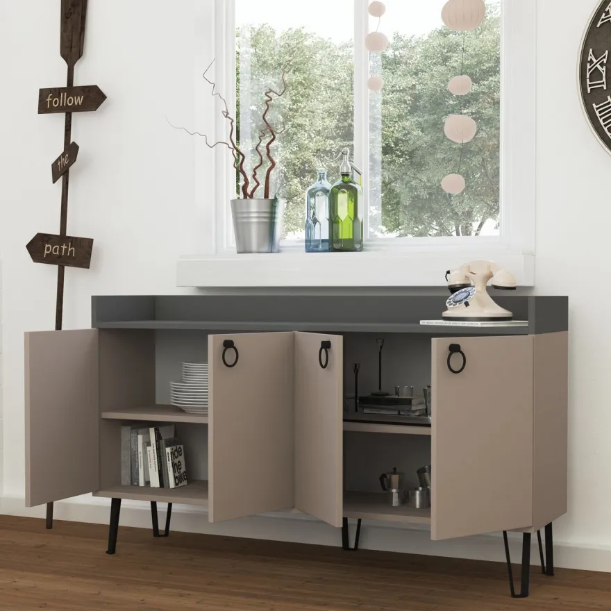 Senkki Linento Furniture Dea, beige/harmaa