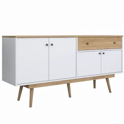 Senkki Linento Furniture GD110 - 3327 saksanpähkinä/valkoinen