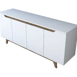 Senkki Linento Furniture GD102 1874 valkoinen/pähkinä
