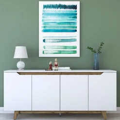 Senkki Linento Furniture GD102 1874 valkoinen/pähkinä