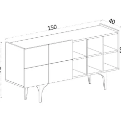 Senkki Linento Furniture Sirius Sapphire tammi