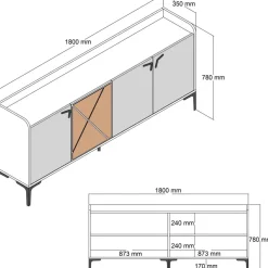 Senkki Linento Furniture Venedik, eri värejä