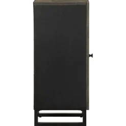 Senkki Musta 40x33x75 cm Massiivipuu Mango (17708)