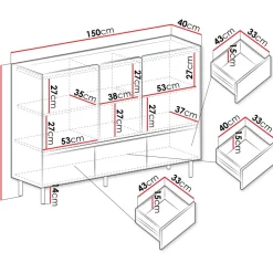Senkki Nomla LUCA SYSTEM 7, 150x105cm