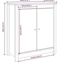 Senkki täysi mänty 70x35x80 cm, eri malleja (15580)