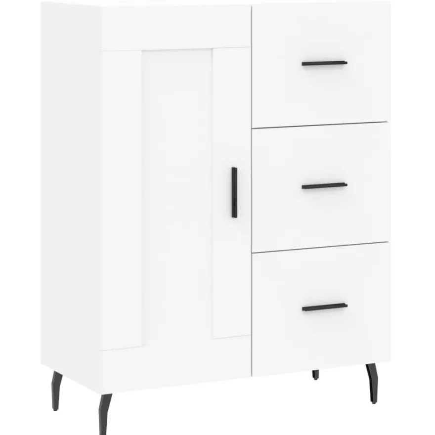 Senkki valkoinen 69,5x34x90 cm tekninen puu (30276)