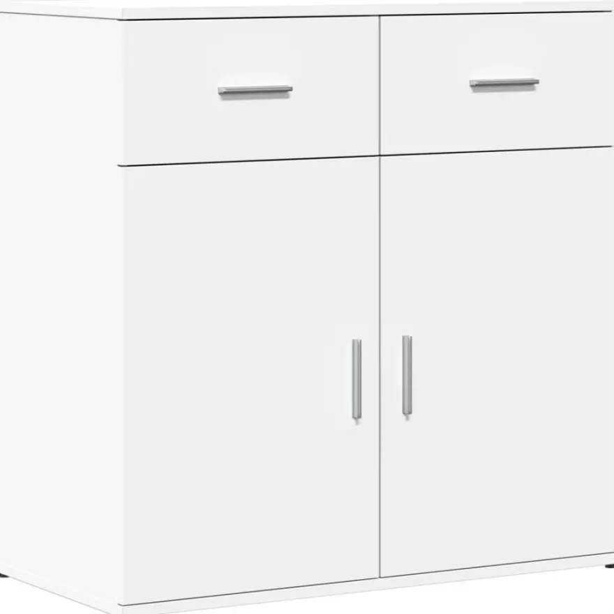 Senkki valkoinen 79x38x80 cm tekninen puu (40520)