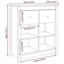 Senkki 70x35x80cm, mänty, eri värejä