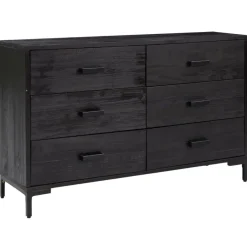 Senkki 110x35x70 cm mänty musta