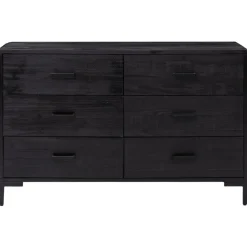 Senkki 110x35x70 cm mänty musta