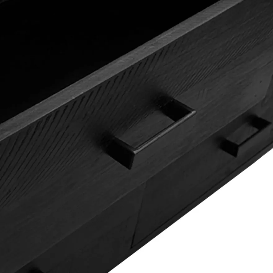 Senkki 110x35x70 cm mänty musta