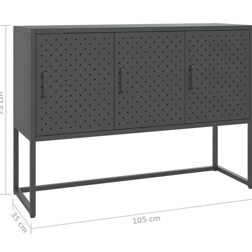 Senkki 75-105x35x75cm, teräs, eri kokoja ja värejä